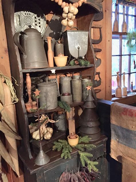 Pin By Nina Pagano On Tin Primitive Christmas Decorating Farmhouse