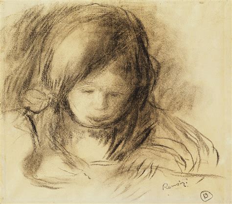 Coco Writing Posters And Prints By Pierre Auguste Renoir