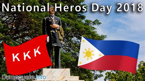 Good reputation for national heroes' day. National Heroes' Day 2018 | Philippines | Dumaguete Info