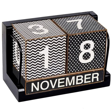 Desk Calendar With Wood Blocks Best Ts For College Girls
