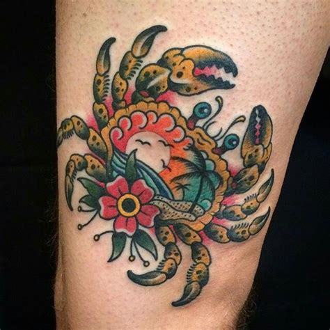 Cancer crab tattoo design idea by terry asher. I love this crab tattoo!!! | Crab tattoo, Cancer tattoos, Body art tattoos