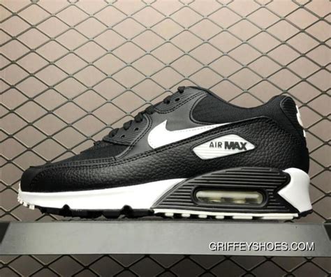 Outlet Nike Air Max 90 Essential Black Summit White Mens Sneakers