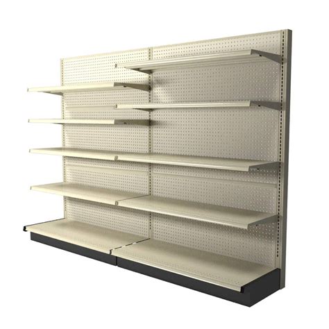 Commercial Wall Gondola Display With 10 Shelves Dgs Retail