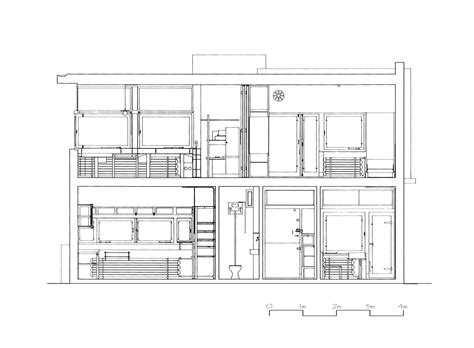Pdf side elevation front ground floor plan adetokunbo fapuro how plan elevation and section drawings house front drawing residential commercial buildings pdf building side outstanding a south floor plans. Image result for schroder house section | 건축, 건축물