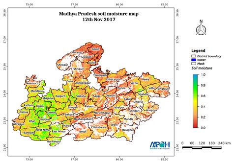 Soil Moisture Map For The State Of Madhya Pradesh Aapah Innovations