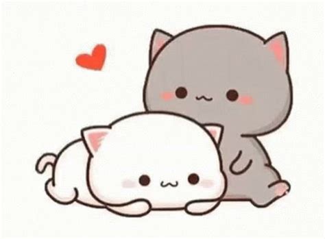 Peachcat Kiss GIF - Peachcat Kiss Cuddle - Discover & Share GIFs | Cute