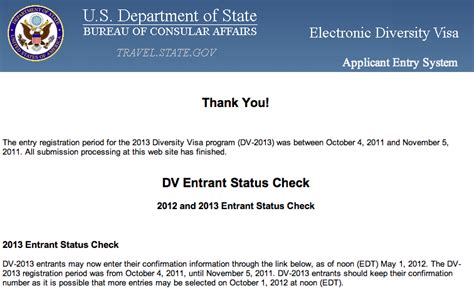 Answer from a dv lottery winner here (2005): Green Card Lottery 2012 Not Over? (DV-2013) | Live & Work ...
