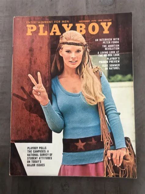 Vtg Playboy Magazine With Centerfold September Debbie Ellison