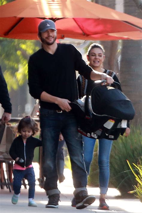 Mila kunis and ashton kutcher kept it casual while visiting a farmers' market in los angeles on sunday (march 7) with their children, son dimitri ashton and mila have done their best to raise their two children out of the spotlight, affording them a chance to grow up as normal kids (and not as the. Ashton Kutcher & Mila Kunis Get With Their Children out in ...