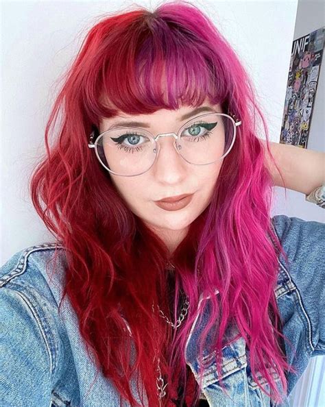 Turn Heads With This Red And Pink Hair Color Ideas