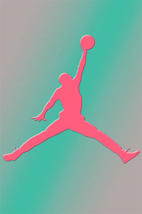 download pink air jordan logo wallpaper