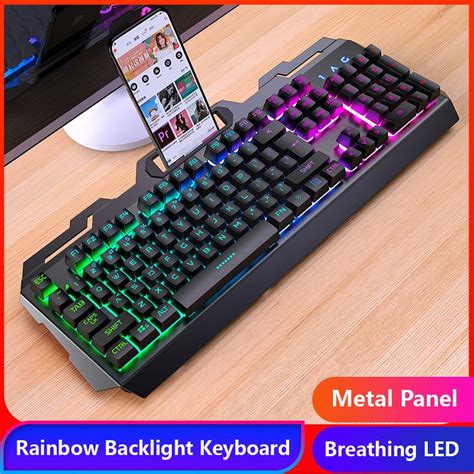 Gaming Keyboard Gaming Mouse Mechanical Feeling Rgb Led Backlit Gamer