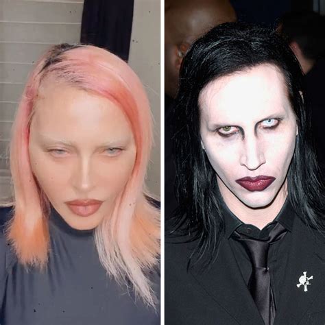 Marilyn Manson Without Makeup Saubhaya Makeup