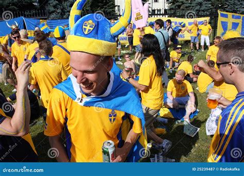 Swedish Football Fans Have Fun During Euro 2012 Editorial Photography Image Of Poland Alcohol