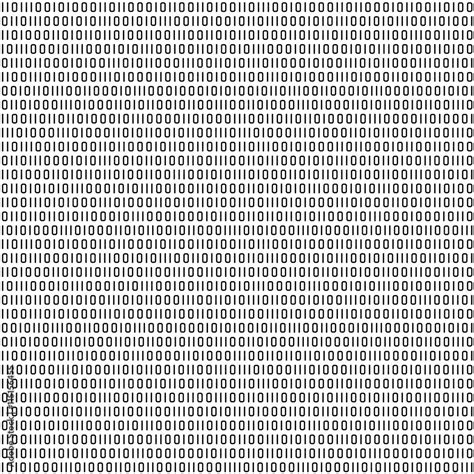 Seamless You See 4 Tiles Binary Code Black And White Abstract Pattern