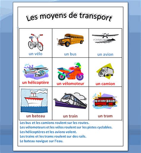 Quand on se questionne sur les moyens de transport, le premier qui sort de notre esprit est la voiture. El blog de aprender francés