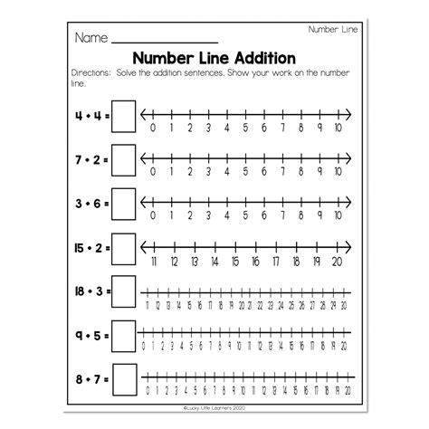 2nd Grade Math Worksheets Number Line Number Line Number Line