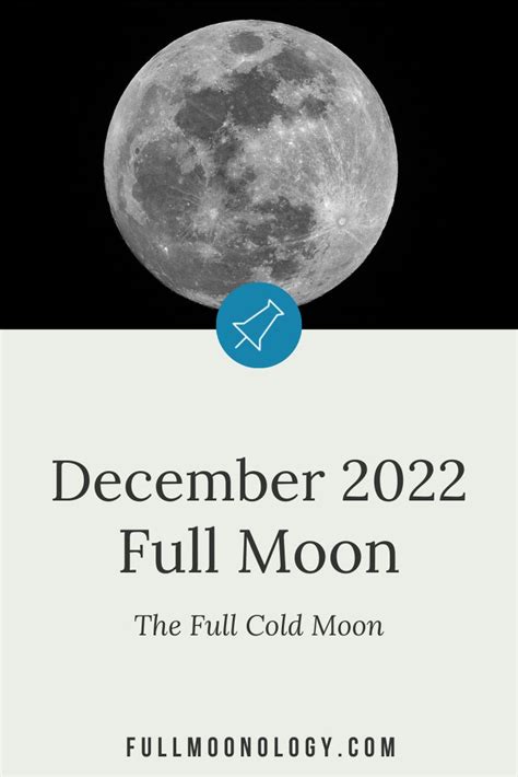 December 2022 Full Moon The Full Cold Moon Last Year