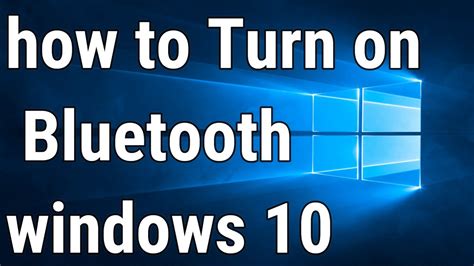 How To Enable Or Disable Bluetooth In Windows 10 Youtube Images And