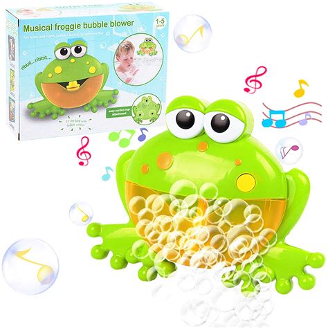 4 out of 5 stars with 27 ratings. ZIOBLW Musical Frog Baby Bath Bubble Toy Automatic Bubble ...