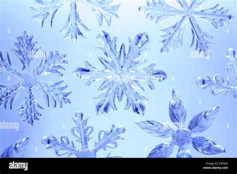 Ice Crystals Snow Crystals Artificial Stock Photo Alamy
