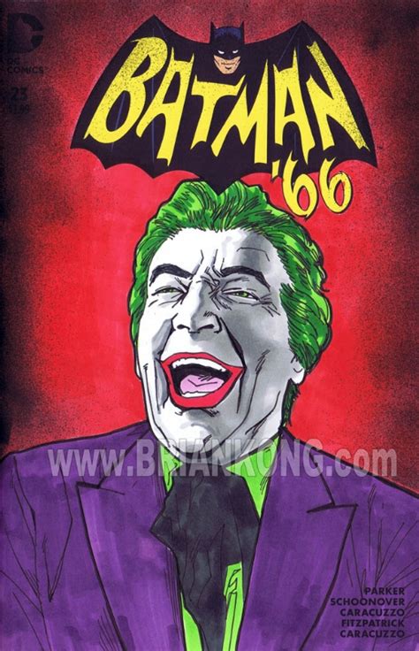 Batman 66 23 The Joker Original Sketch Cover In Brian