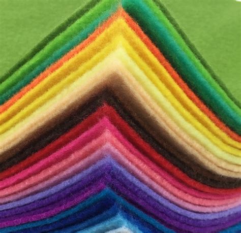 Soft Wool Felt Fabric Sheet Assorted Color Felt Pack Diy Craft Sewing