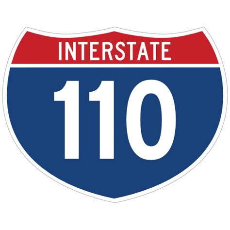 Interstate 110 Sign Sticker