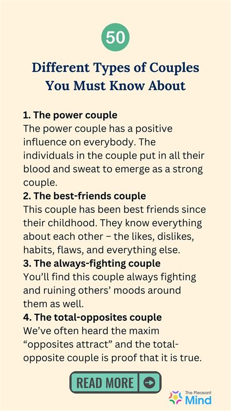 50 Different Types Of Couples You Must Know About In 2022 Strong