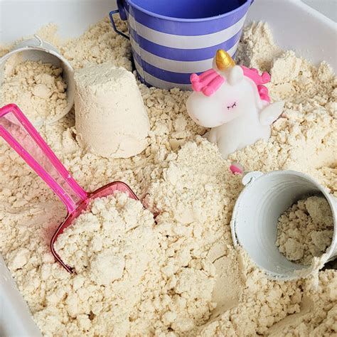 2 Ingredient Diy Moon Sand Recipe Happy Mothering