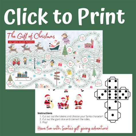 The T Of Christmas Printable Board Game Views From A Step Stool