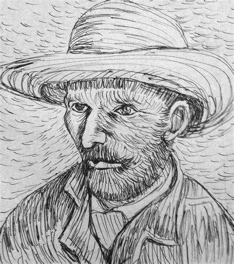 Drawing Van Gogh Self Portrait Ubicaciondepersonascdmxgobmx