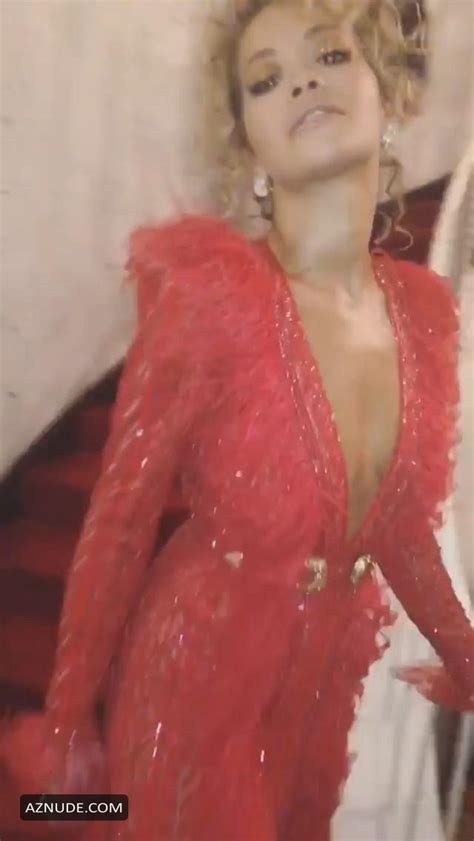 rita ora sexy red dress at the 2018 vanity fair oscar party in beverly hills aznude