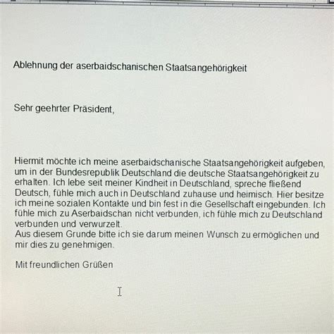 Dabei ist es, egal ob das kind in deutschland oder einen anderen land zur welt gekommen ist. Findet ihr der Brief ist gut geschrieben und ohne Fehler ...