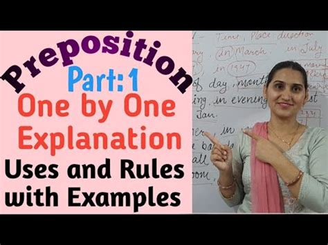 Preposition Uses And Rules With Examples Explanation In Hindi And
