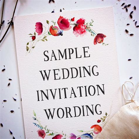 Wedding Invite Wording Template Doctemplates