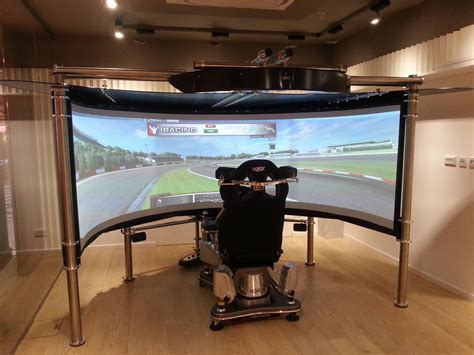 Large Curved Projection Screen For Flight Simulator System
