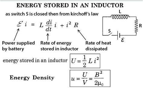 Energy Stored In A Capacitor Formula
