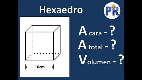 Hexaedro Cubo Área Cara Área Total Y Volumen Youtube