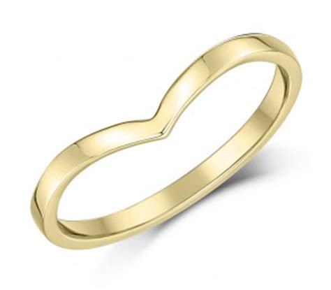 14k yellow gold wedding band engagement ring matching set his and hers men women. 9ct Yellow Gold Curved Wishbone Wedding Ring Band - Curved ...