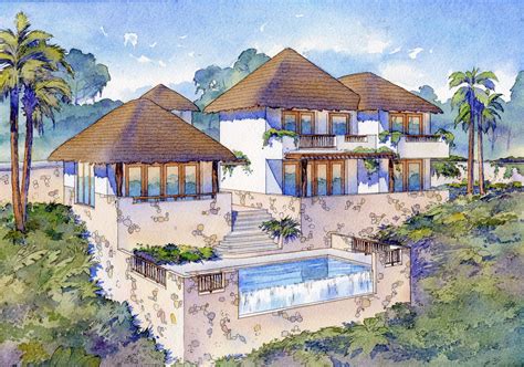 Watercolor Architectural Renderings — Akers Architectural Rendering In