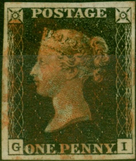 Gb 1840 1d Penny Black Sg2 Pl 4 G I Vfu Stamps