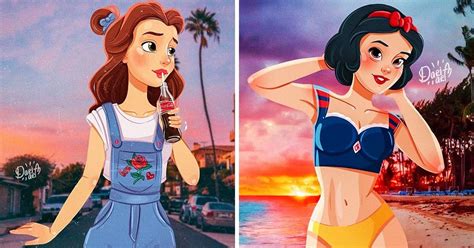 Una Artista Mostró Cómo Serían Las Princesas De Disney Si Vivieran En