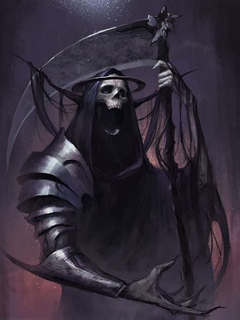 Redskullsmadhouse Grim Reaper Art Dark Fantasy Art Art