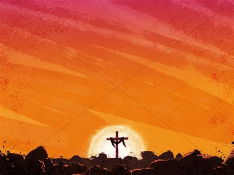 Easter Cross Sunrise Worship Background Clover Media