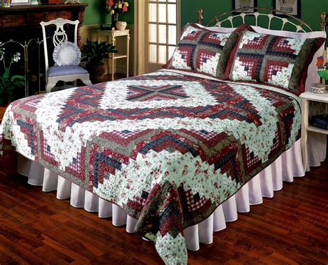 Maybe you would like to learn more about one of these? Ruby Log Cabin Quilt Set - Elegant Decor ...