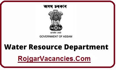 WRD Assam Recruitment 2022 Apply For Water Resources Department Assam
