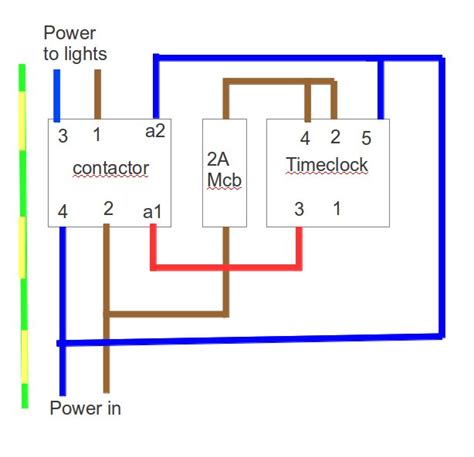 Timer and contactor r relay diagram : Wiring a contactor with an mcb and rccd - D.I.Y. Kit - UK420