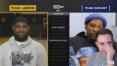 Team lebron 170, team durant 150. REACTING TO THE 2021 NBA ALL-STAR DRAFT! - YouTube
