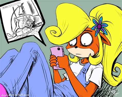 Coco Gets A Text From N Gin By Jenl Crash Bandicoot Know Your Meme